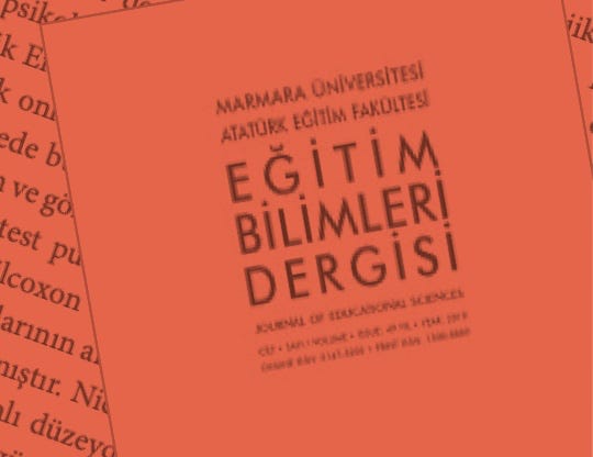 Titel der Marmara Zeitschrift für Erziehungswissenschaften